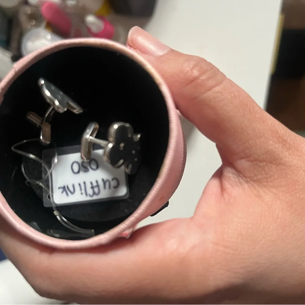 TOUS SILVER SWEET DOLLS BEAR CUFFLINKS - Picture 4 of 6